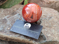 Polished Carnelian Agate Spheres x 3 From Madagascar - Toprock Gemstones and Minerals 
