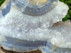 Natural Blue Lace Agate Geode Specimens x 3 From Nsanje, Malawi - Toprock Gemstones and Minerals 