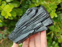 Natural Schorl Black Tourmaline Specimens x 3 From Namibia - Toprock Gemstones and Minerals 