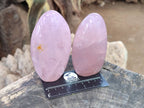 Polished Rose Quartz Standing Free Forms x 3 From Madagascar - Toprock Gemstones and Minerals 