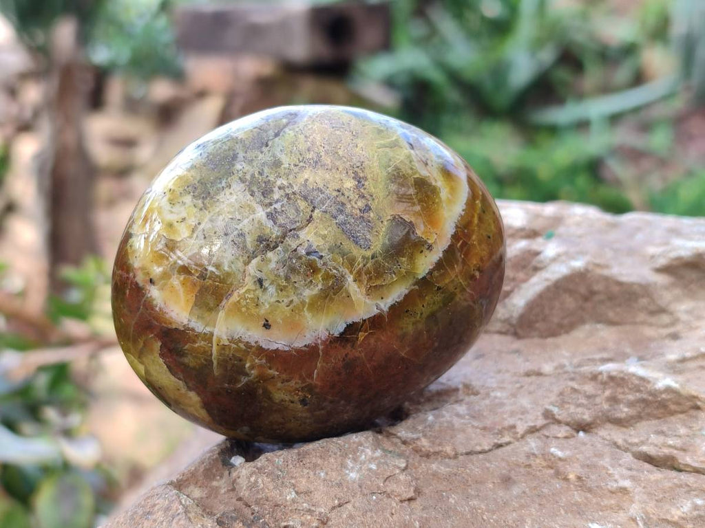 Polished Green Opal Palm Stones x 6 From Madagascar - Toprock Gemstones and Minerals 