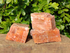 Natural Sunset Orange Calcite Specimens x 6 From Spitzkop, Namibia - Toprock Gemstones and Minerals 