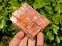 Natural Sunset Orange Calcite Specimens x 6 From Spitzkop, Namibia - Toprock Gemstones and Minerals 
