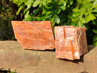 Natural Sunset Orange Calcite Specimens x 6 From Spitzkop, Namibia - Toprock Gemstones and Minerals 