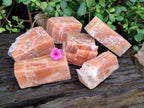 Natural Sunset Orange Calcite Specimens x 6 From Spitzkop, Namibia - Toprock Gemstones and Minerals 