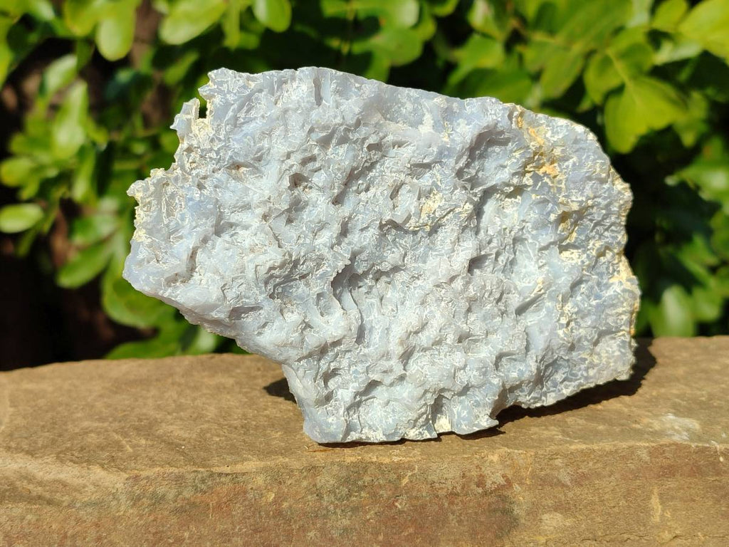 Natural Etched Blue Chalcedony Specimens x 5 From Nsanje, Malawi - Toprock Gemstones and Minerals 