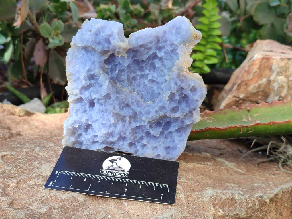 Natural Etched Blue Chalcedony Specimens x 5 From Nsanje, Malawi - Toprock Gemstones and Minerals 