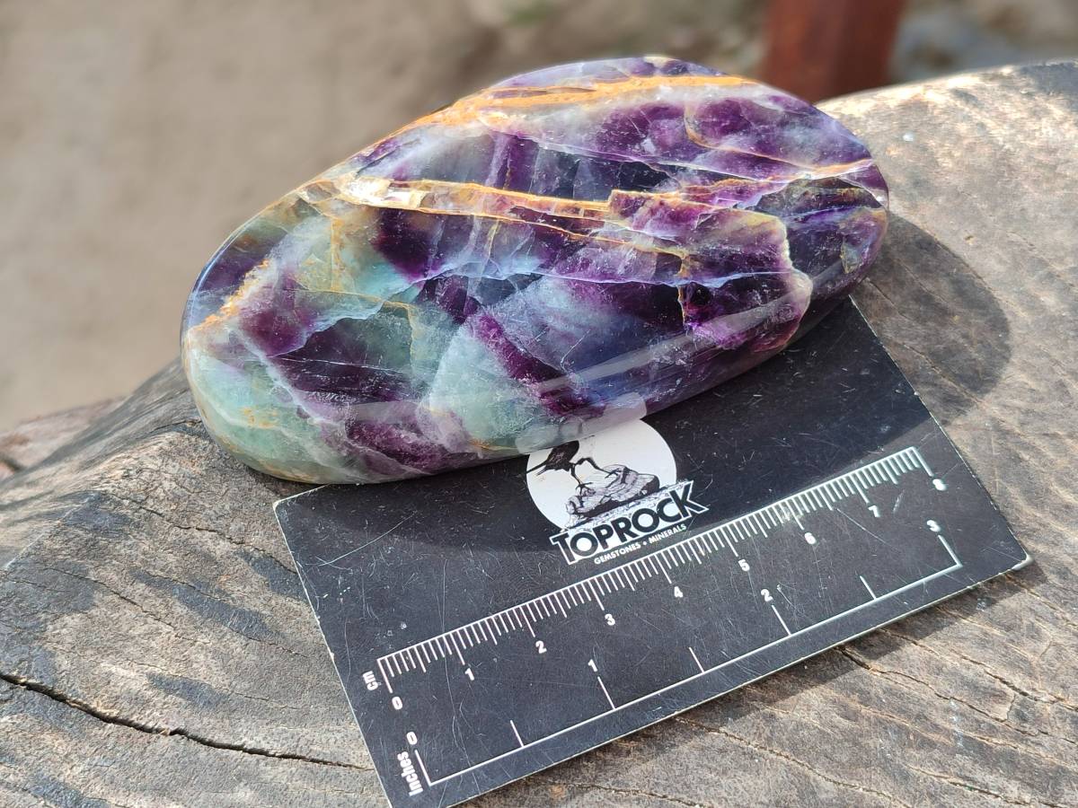 Polished Watermelon Fluorite Free Forms x 12 From Uis, Namibia - Toprock Gemstones and Minerals 