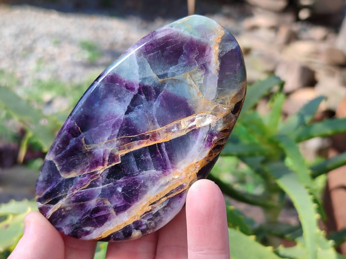 Polished Watermelon Fluorite Free Forms x 12 From Uis, Namibia - Toprock Gemstones and Minerals 