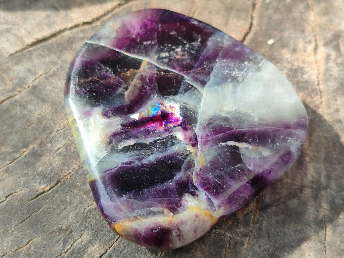 Polished Watermelon Fluorite Free Forms x 12 From Uis, Namibia - Toprock Gemstones and Minerals 