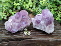 Natural Jacaranda Amethyst Quartz Clusters x 2 From Mumbwa, Zambia - Toprock Gemstones and Minerals 