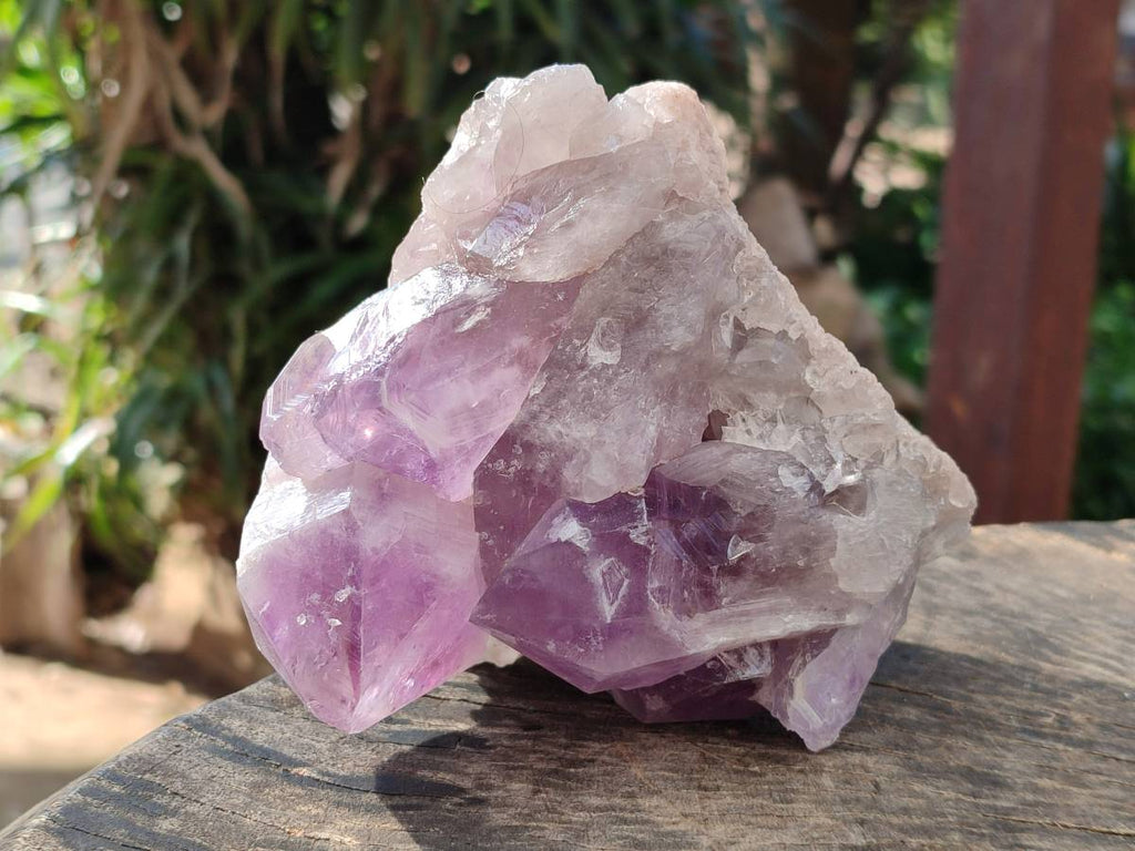 Natural Jacaranda Amethyst Quartz Clusters x 2 From Mumbwa, Zambia - Toprock Gemstones and Minerals 