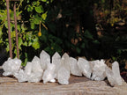 Natural Etched Quartz Crystals x 12 From Mpika, Zambia - Toprock Gemstones and Minerals 