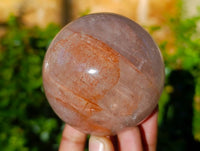 Polished Red Hematoid Quartz Spheres x 3 From Ambatondrazaka, Madagascar - Toprock Gemstones and Minerals 