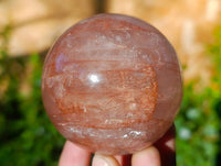 Polished Red Hematoid Quartz Spheres x 3 From Ambatondrazaka, Madagascar - Toprock Gemstones and Minerals 