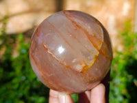 Polished Red Hematoid Quartz Spheres x 3 From Ambatondrazaka, Madagascar - Toprock Gemstones and Minerals 
