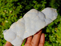 Natural Etched Blue Chalcedony Specimens x 12 From Nsanje, Malawi
