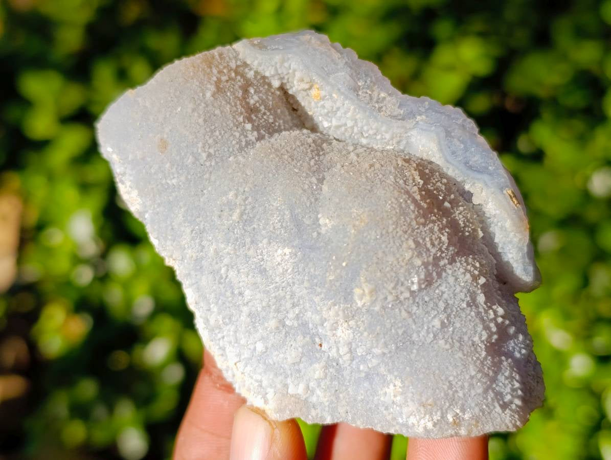 Natural Etched Blue Chalcedony Specimens x 12 From Nsanje, Malawi - Toprock Gemstones and Minerals 