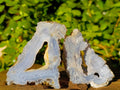 Natural Etched Blue Chalcedony Specimens x 12 From Nsanje, Malawi - Toprock Gemstones and Minerals 