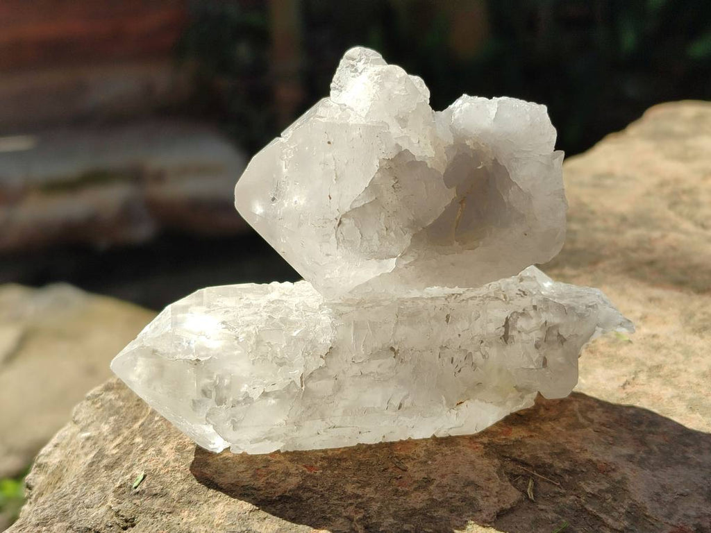 Natural Etched Quartz Crystals and Clusters x 12 From Mpika, Zambia - Toprock Gemstones and Minerals 
