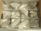 Natural Etched Quartz Crystals and Clusters x 12 From Mpika, Zambia - Toprock Gemstones and Minerals 