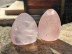 Polished Gemmy Star Rose Quartz Standing Free Forms x 4 Ambatondrazaka, Madagascar - Toprock Gemstones and Minerals 