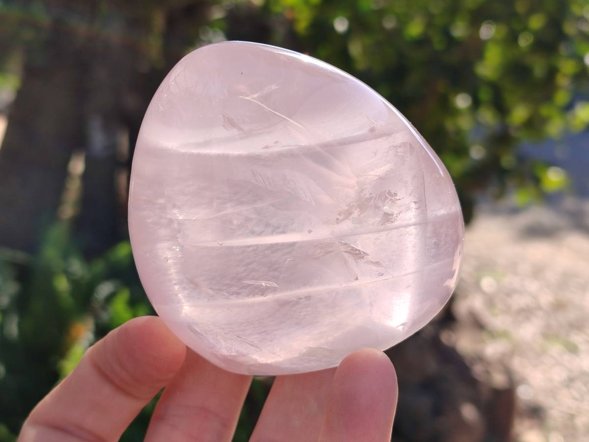Polished Gemmy Star Rose Quartz Standing Free Forms x 4 Ambatondrazaka, Madagascar - Toprock Gemstones and Minerals 