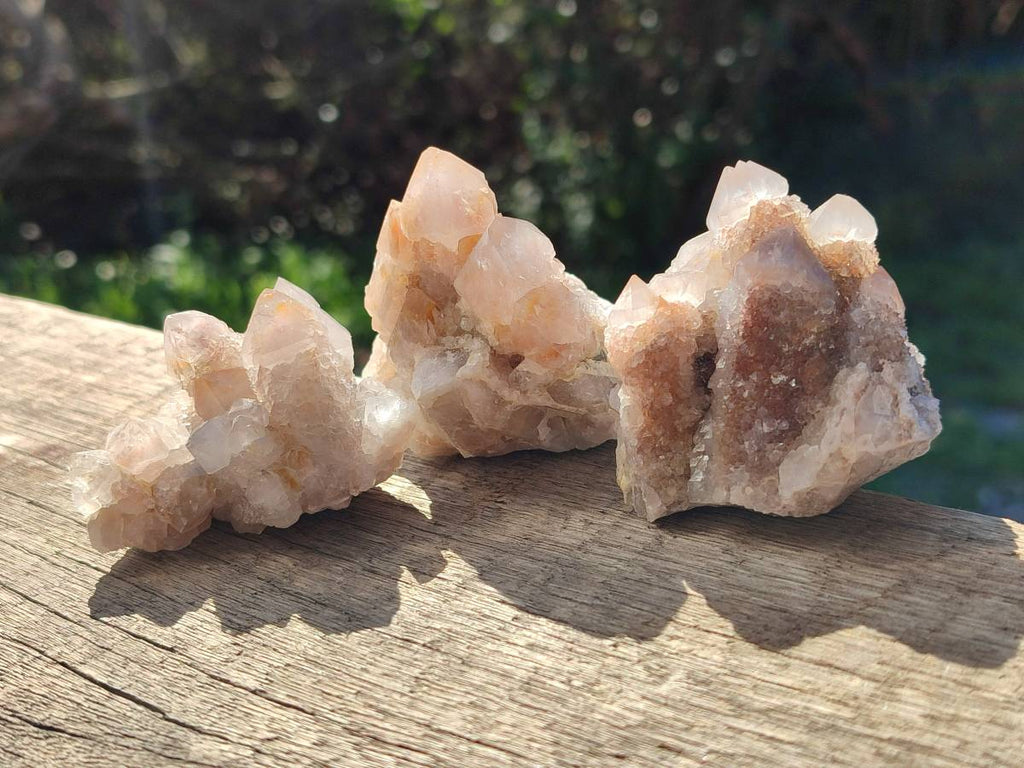Natural Limonite Coated Fairy Spirit Quartz Clusters x 12 From Boekenhouthoek, South Africa - Toprock Gemstones and Minerals 