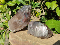 Natural Smokey Quartz Crystals x 4 From Zomba, Malawi - Toprock Gemstones and Minerals 