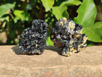 Natural Schorl Black Tourmaline Specimens x 12 From Erongo, Namibia - Toprock Gemstones and Minerals 