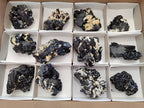 Natural Schorl Black Tourmaline Specimens x 12 From Erongo, Namibia - Toprock Gemstones and Minerals 