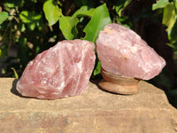 Natural Pink Rose Quartz Cobbed Specimens x 12 From North Cape, South Africa - Toprock Gemstones and Minerals 