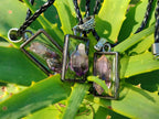 Hand Made Amethyst Pendants Set in Resin - Sold Per Item - From Southern Africa - Toprock Gemstones and Minerals 