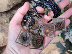 Hand Made Ammonite Pendants Set in Resin - Sold Per Item - From Southern Africa - Toprock Gemstones and Minerals 