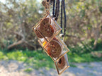 Hand Made Ammonite Pendants Set in Resin - Sold Per Item - From Southern Africa - Toprock Gemstones and Minerals 