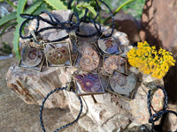 Hand Made Ammonite Pendants Set in Resin - Sold Per Item - From Southern Africa - Toprock Gemstones and Minerals 
