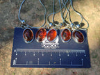 Hand Made Baltic Amber Pendants Set With Resin In Sterling Silver - Sold Per Item - From Southern Africa - Toprock Gemstones and Minerals 