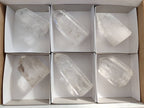 Polished Clear Quartz Crystals x 6 From Madagascar - Toprock Gemstones and Minerals 