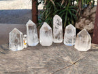 Polished Clear Quartz Crystals x 6 From Madagascar - Toprock Gemstones and Minerals 