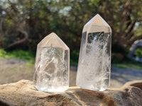 Polished Clear Quartz Crystals x 6 From Madagascar - Toprock Gemstones and Minerals 