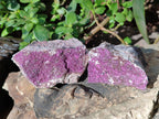 Natural Drusy Salrose on Dolomite Matrix Specimens x 4 From Kakanda, Congo - Toprock Gemstones and Minerals 