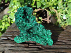 Natural Silky Malachite Specimens x 2 From Kasompe, Congo - Toprock Gemstones and Minerals 