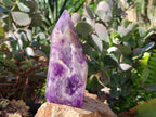 Polished Chevron Amethyst Points x 3 from Ankazobe, Madagascar - Toprock Gemstones and Minerals 