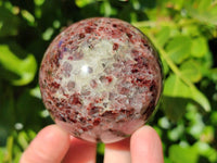 Polished Garnet Spheres x 3 From Mahajanga, Madagascar - Toprock Gemstones and Minerals 