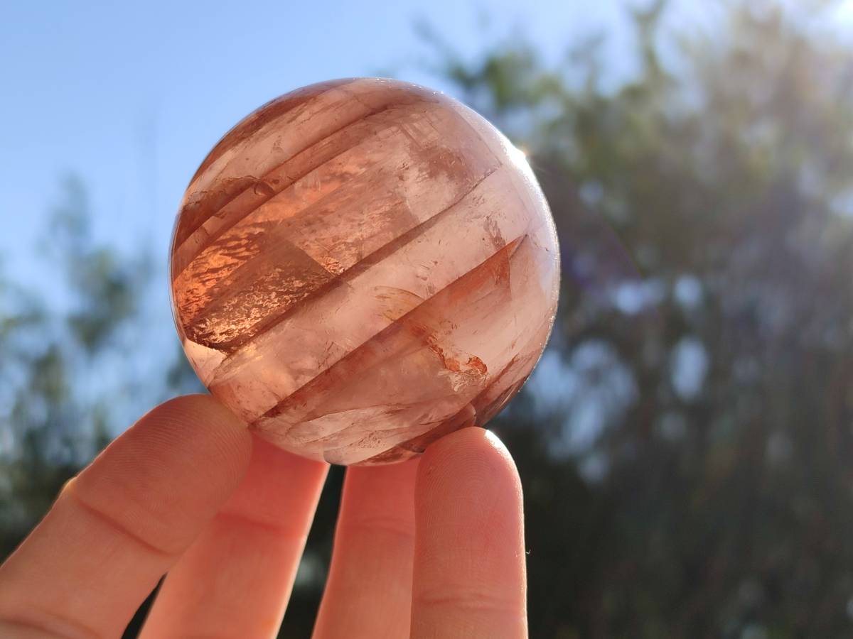 Polished Red Hematoid Quartz Spheres x 6 From Ambatondrazaka, Madagascar - Toprock Gemstones and Minerals 