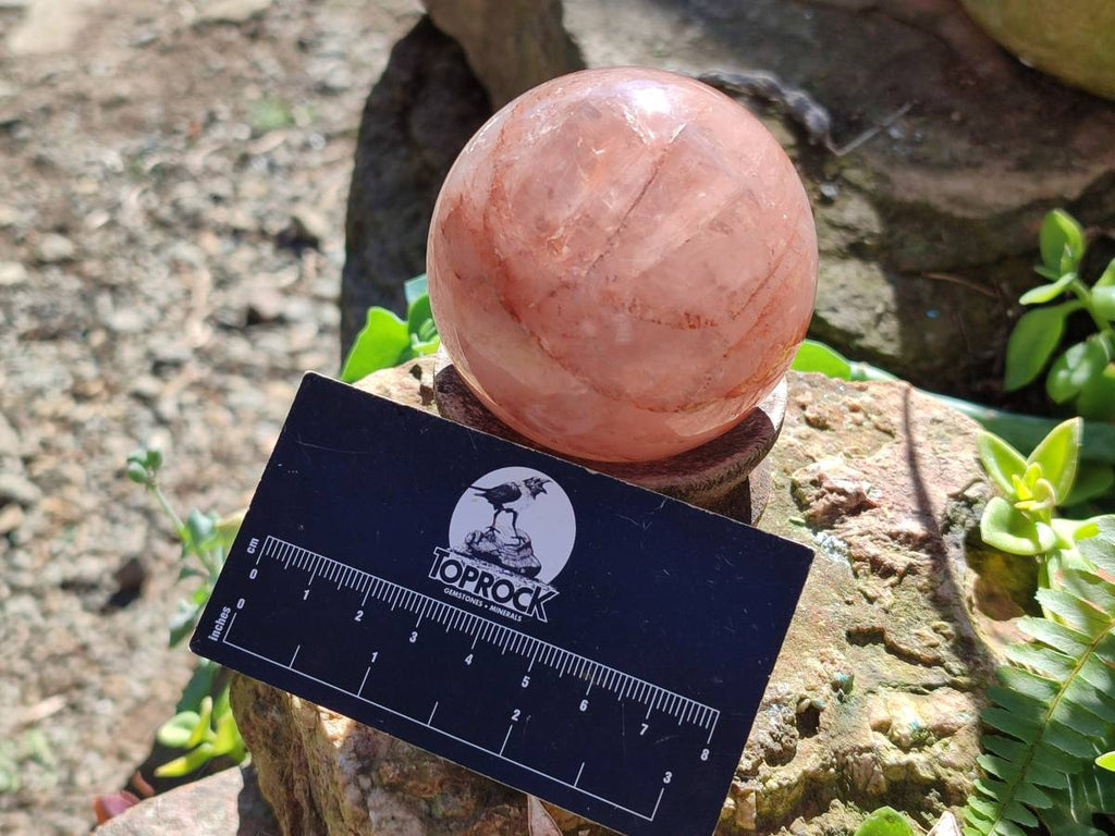 Polished Red Hematoid Quartz Spheres x 6 From Ambatondrazaka, Madagascar - Toprock Gemstones and Minerals 