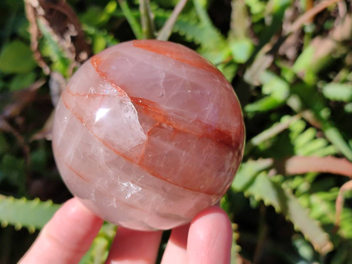 Polished Red Hematoid Quartz Spheres x 6 From Ambatondrazaka, Madagascar - Toprock Gemstones and Minerals 