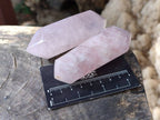 Polished Double Terminated Rose Quartz Points x 12 Madagascar - Toprock Gemstones and Minerals 