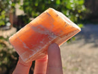 Natural Sunset Orange Calcite Specimens x 6 From Spitzkop, Namibia - Toprock Gemstones and Minerals 