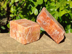 Natural Sunset Orange Calcite Specimens x 6 From Spitzkop, Namibia - Toprock Gemstones and Minerals 